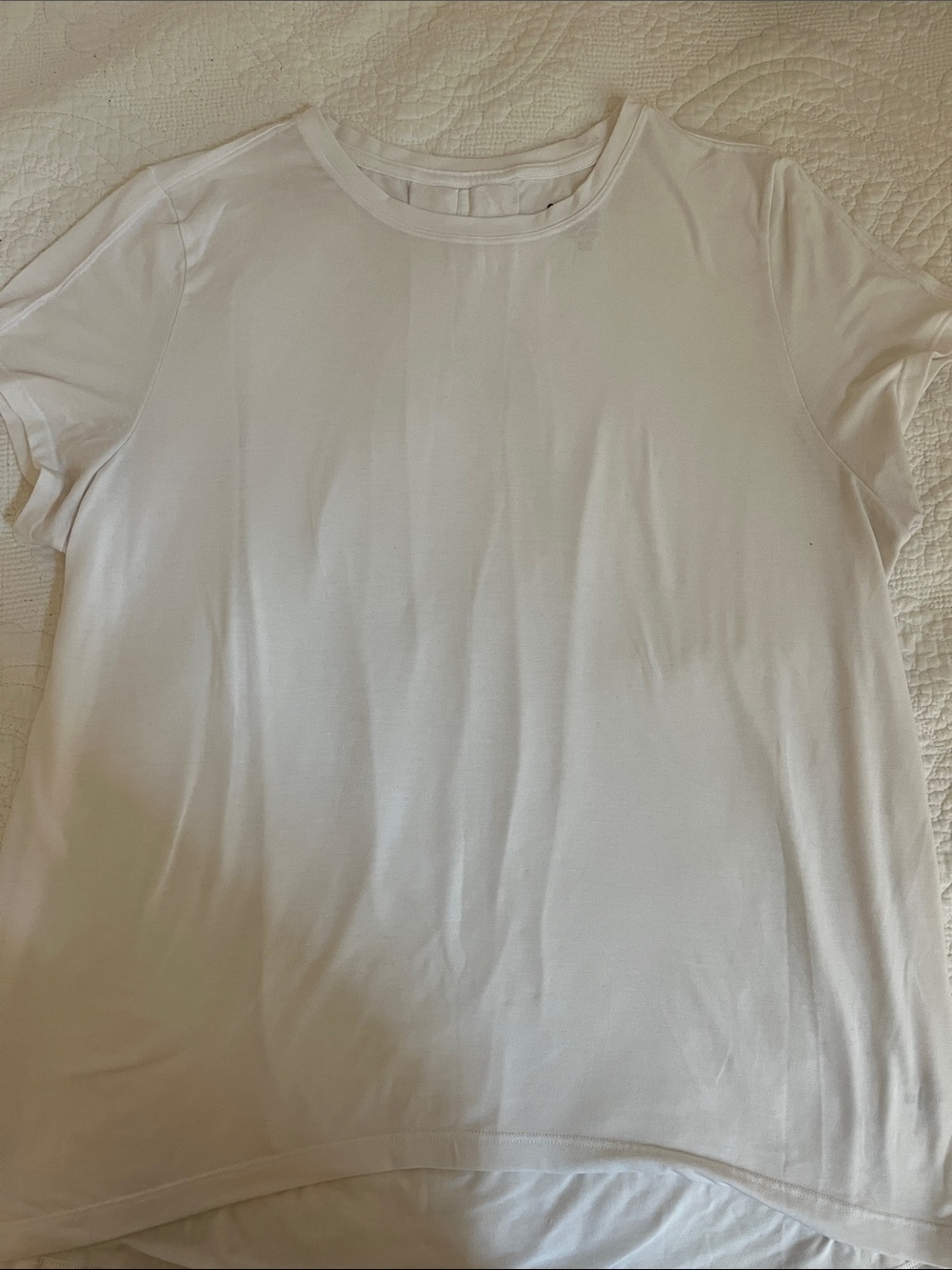 Athleta White Short Sleeve Crewneck Tee for Women S